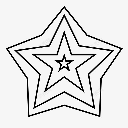 星星抽象图标svg_新图网 https://ixintu.com 抽象 星星