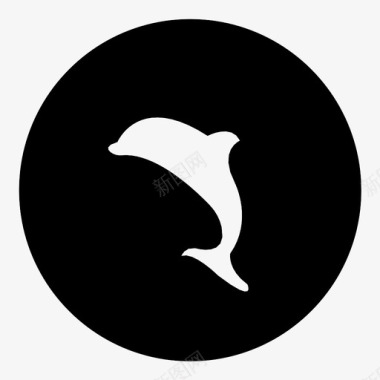 鱼动物海豚图标图标