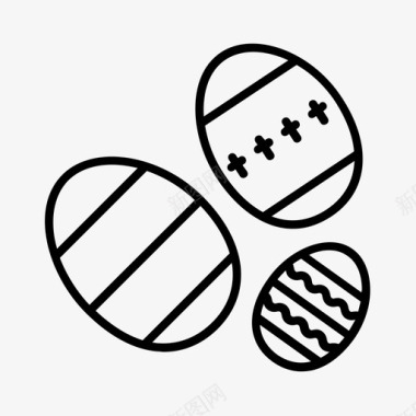 复活节彩蛋庆祝巧克力图标图标