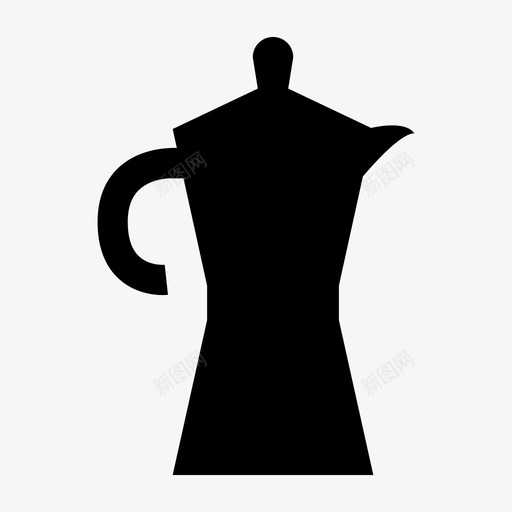 摩卡壶莫卡壶饮料图标svg_新图网 https://ixintu.com 厨房和食物 咖啡 咖啡机 摩卡壶 莫卡壶 锅炉 饮料