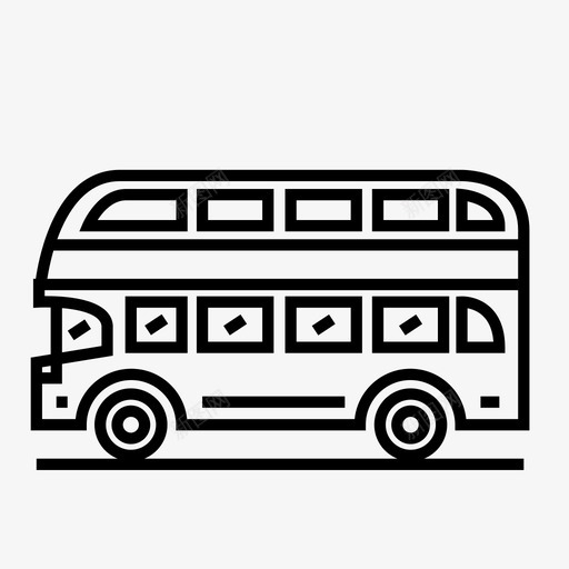 双层巴士巴士乘搭运输图标svg_新图网 https://ixintu.com 双层巴士 巴士乘搭 车辆 运输
