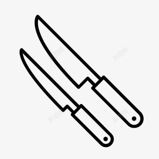 刀雕刻刀厨师图标svg_新图网 https://ixintu.com 刀 削皮刀 厨师 实用刀 雕刻刀
