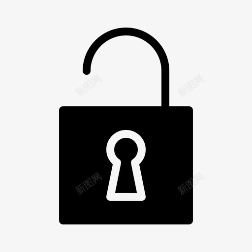 解密密钥锁定图标svg_新图网 https://ixintu.com 其他 密钥 解密 解锁 锁定