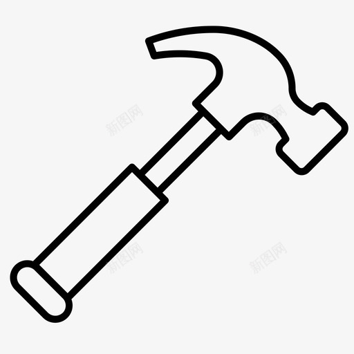 锤子建筑自己动手图标svg_新图网 https://ixintu.com 工具 建筑 自己动手 锤子 锤子收藏