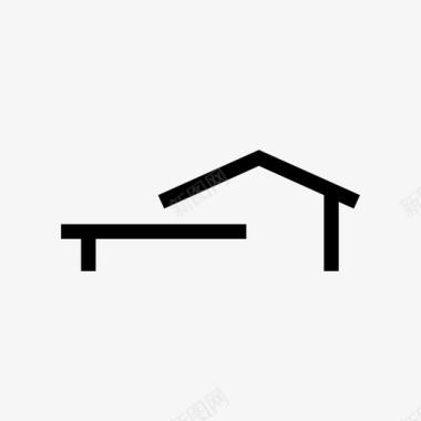 现代住宅建筑业主图标图标