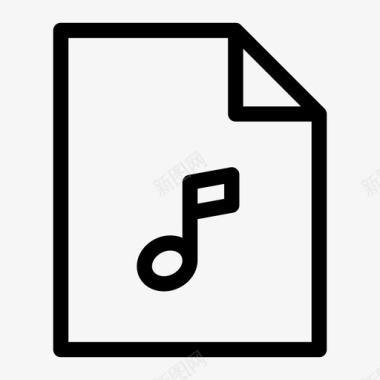 音乐文件文件类型文件格式图标图标
