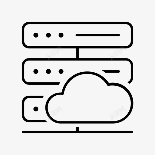 在线数据库云数据图标svg_新图网 https://ixintu.com 云 在线数据库 存储 搜索引擎优化和网络 数据 数据库 服务