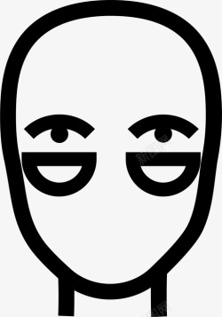 眼圈下美隐图标图标