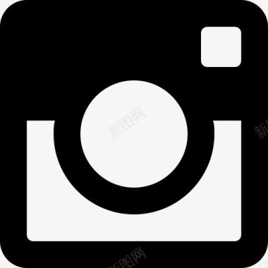 Instagram徽标材质单色图标图标