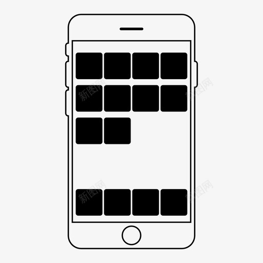 移动主屏幕应用程序主屏幕图标svg_新图网 https://ixintu.com iphone 主屏幕 应用程序 移动主屏幕 移动线框