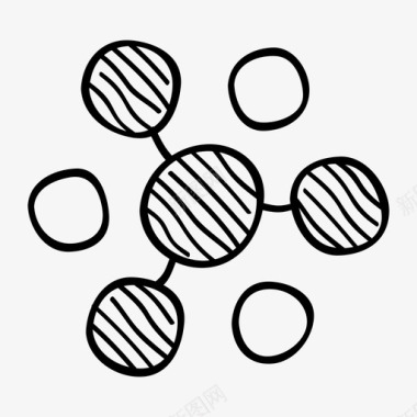 分发连接管理图标图标