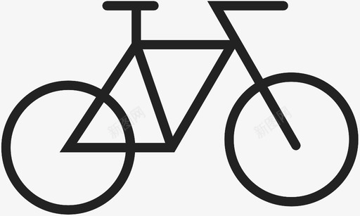 自行车运动交通工具图标图标