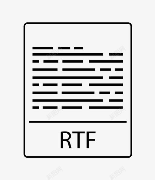 rtf文件文档rtf格式图标svg_新图网 https://ixintu.com rtf文件 rtf格式 文件图标 文档