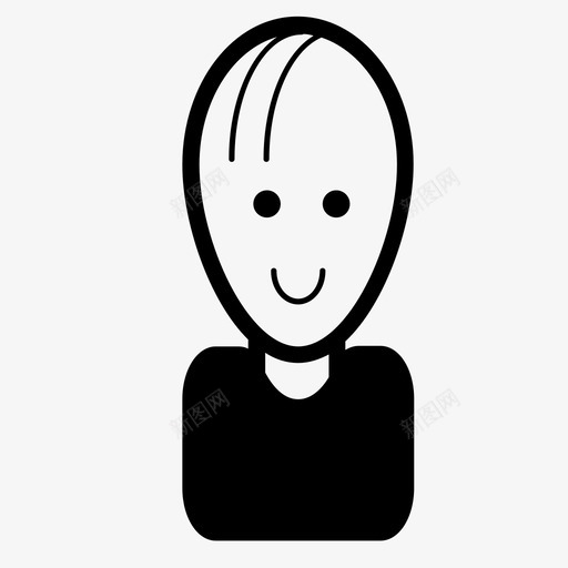 人快乐微笑图标svg_新图网 https://ixintu.com 人 微笑 快乐 用户界面