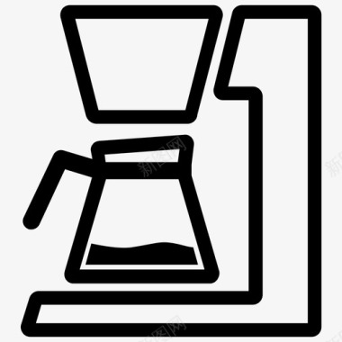 咖啡机自助餐厅咖啡厅图标图标