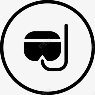 浮潜面具潜水面罩护目镜图标图标