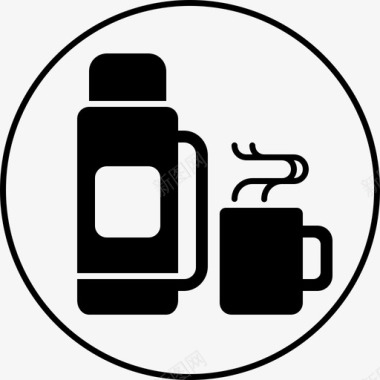 保温瓶咖啡饮料图标图标