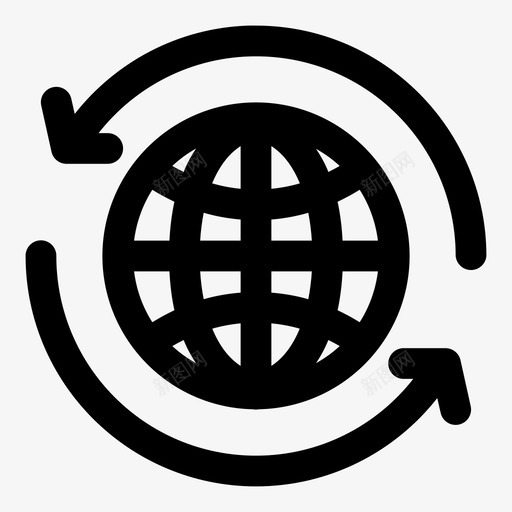 全球航运全球世界网络图标svg_新图网 https://ixintu.com 世界网络 全球 全球网络 全球航运 通讯关闭加粗