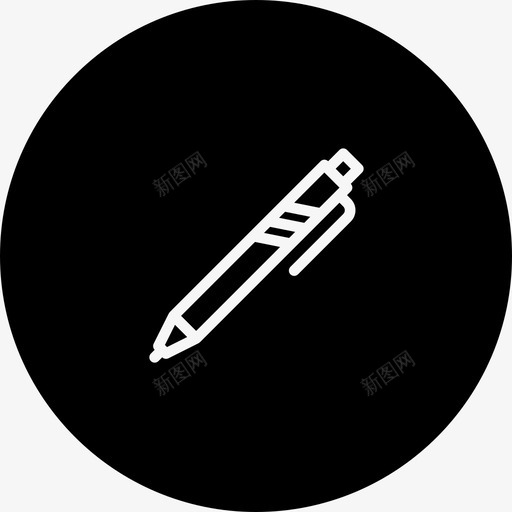 钢笔编辑文具图标svg_新图网 https://ixintu.com 写作 学习 手工制作 文具 编辑 钢笔