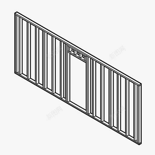 墙体结构建筑木工图标svg_新图网 https://ixintu.com 墙体组成 墙体结构 建筑 建筑构件 木工