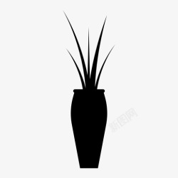 花卉罐子植物花瓶花园罐子图标高清图片