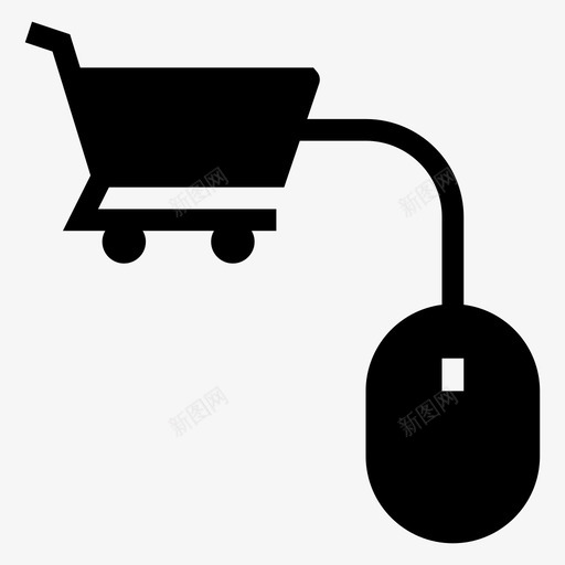 在线购物点击光标图标svg_新图网 https://ixintu.com 光标 在线购物 搜索引擎优化营销字形图标 点击 设备 购物车 鼠标