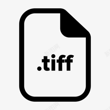 tiff文件文档扩展名图标图标