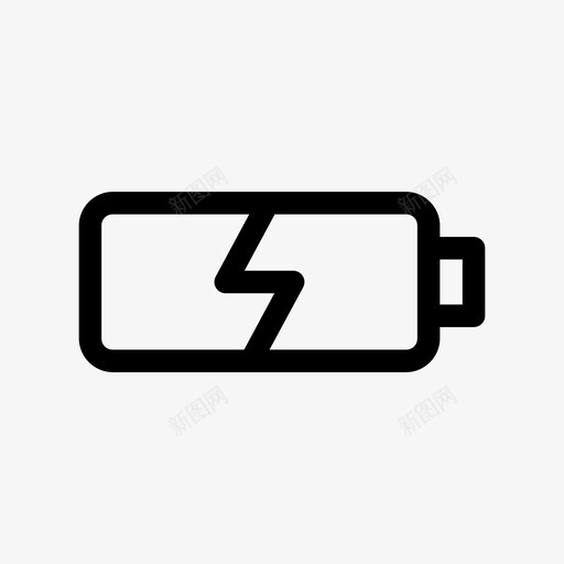 电池没电电池电量低正在充电图标svg_新图网 https://ixintu.com 插电 正在充电 电池没电 电池电量低