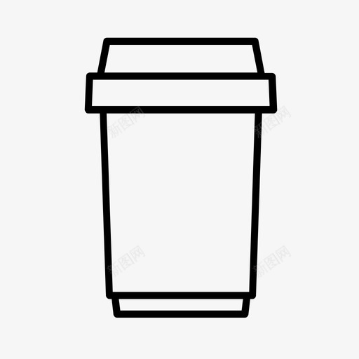 外卖咖啡咖啡因杯子图标svg_新图网 https://ixintu.com 咖啡因 外卖咖啡 杯子 饮料
