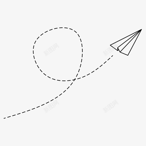 纸飞机飞行折纸飞机图标svg_新图网 https://ixintu.com 投掷 折纸飞机 纸飞机 飞行 飞行飞机