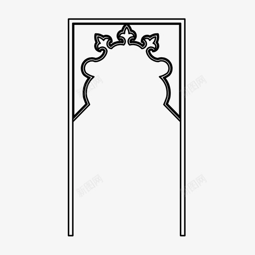 伊斯兰拱门阿拉伯式建筑装饰图标svg_新图网 https://ixintu.com 伊斯兰拱门 图案 装饰 阿拉伯式建筑