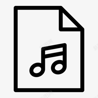 音乐文件文件类型文件格式图标图标
