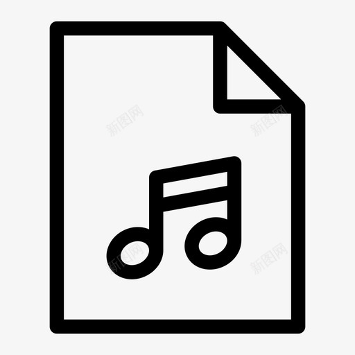 音乐文件文件类型文件格式图标svg_新图网 https://ixintu.com mp3文件 mp4文件 文件格式 文件类型 瘦人文件 音乐文件 音符