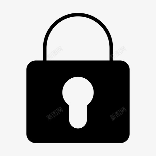 锁用户界面用户界面实心图标svg_新图网 https://ixintu.com 用户界面 用户界面实心 锁