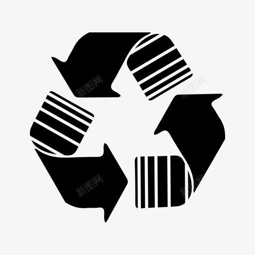 回收再加工再利用图标svg_新图网 https://ixintu.com 再利用 再加工 回收