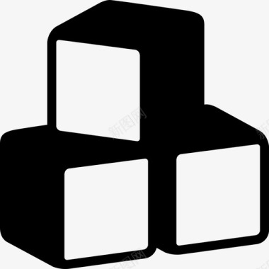 字母块abc立方体图标图标