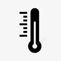 园艺符号温度计摄氏度华氏度图标高清图片