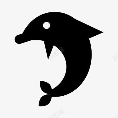 海豚动物鱼图标图标
