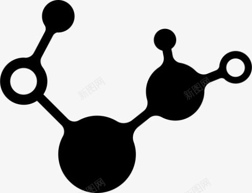 分子粒子科学图标图标