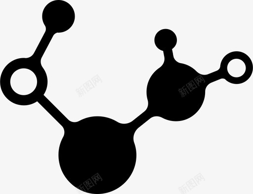 分子粒子科学图标svg_新图网 https://ixintu.com 分子 科学 粒子