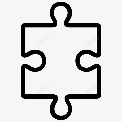 拼图块游戏拼图图标svg_新图网 https://ixintu.com 基本集2 拼图 拼图块 游戏 谜题