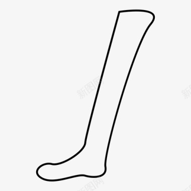 腿身体脚图标图标