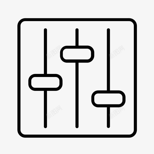 混音器设备音乐图标svg_新图网 https://ixintu.com 录音室 混音器 设备 音乐 音乐工作室