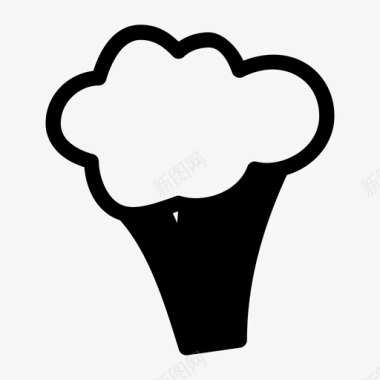 西兰花烹饪农业图标图标
