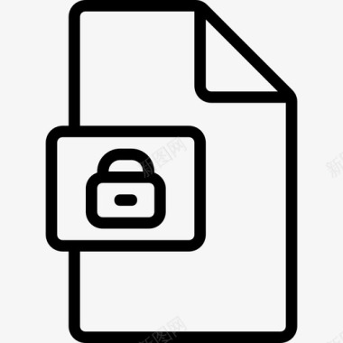 锁定文件函数接口图标图标