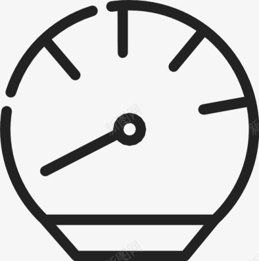 速度表仪表时间图标图标