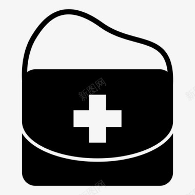 医疗背包野营图标图标