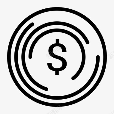 回收货币美元图标图标