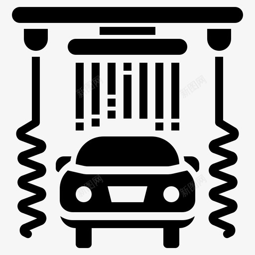 洗车清洁汽车服务标志图标svg_新图网 https://ixintu.com 汽车服务标志 洗车 清洁
