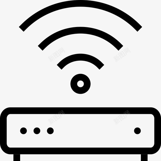 wifi路由器连接性热点图标svg_新图网 https://ixintu.com sharpicons24px网格1px笔划 wifi设备 wifi路由器 信号 无线互联网 热点 连接性